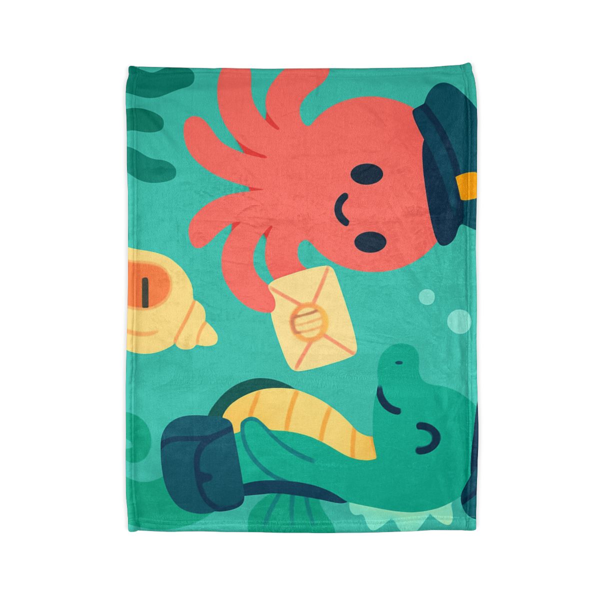 Glow Reef Post Office For Seahorse Mail trendy patterned blankets