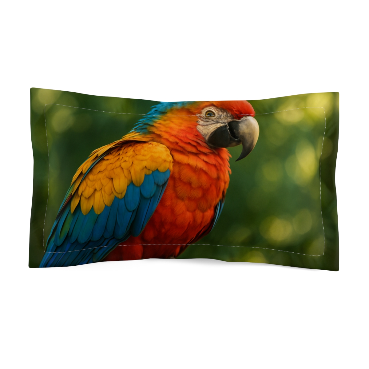 Golden Crest Macaw personalized decorative pillows