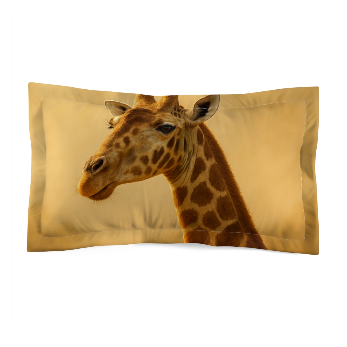 Golden Gaze Giraffe personalized decorative pillows