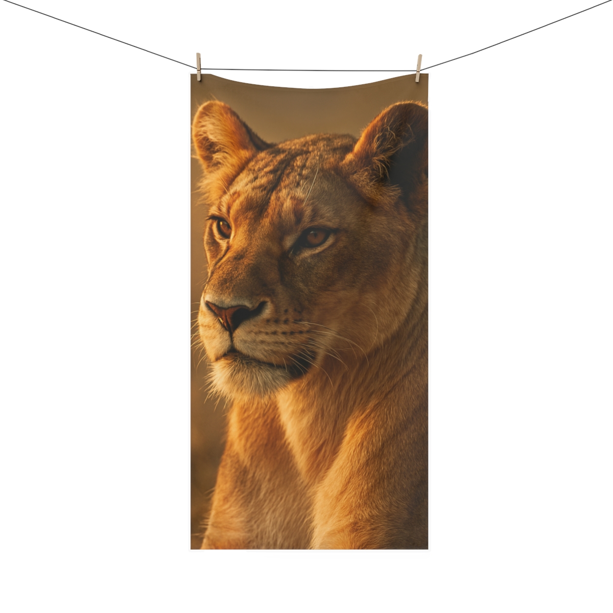 Golden Halo Lioness trendy hand towels