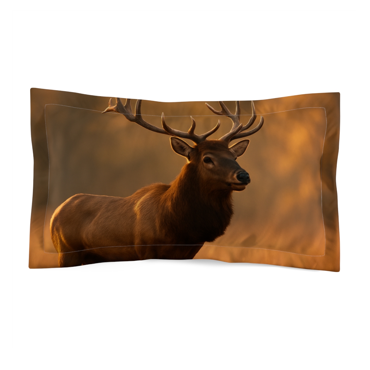 Golden Stance Mountain Elk custom pillows
