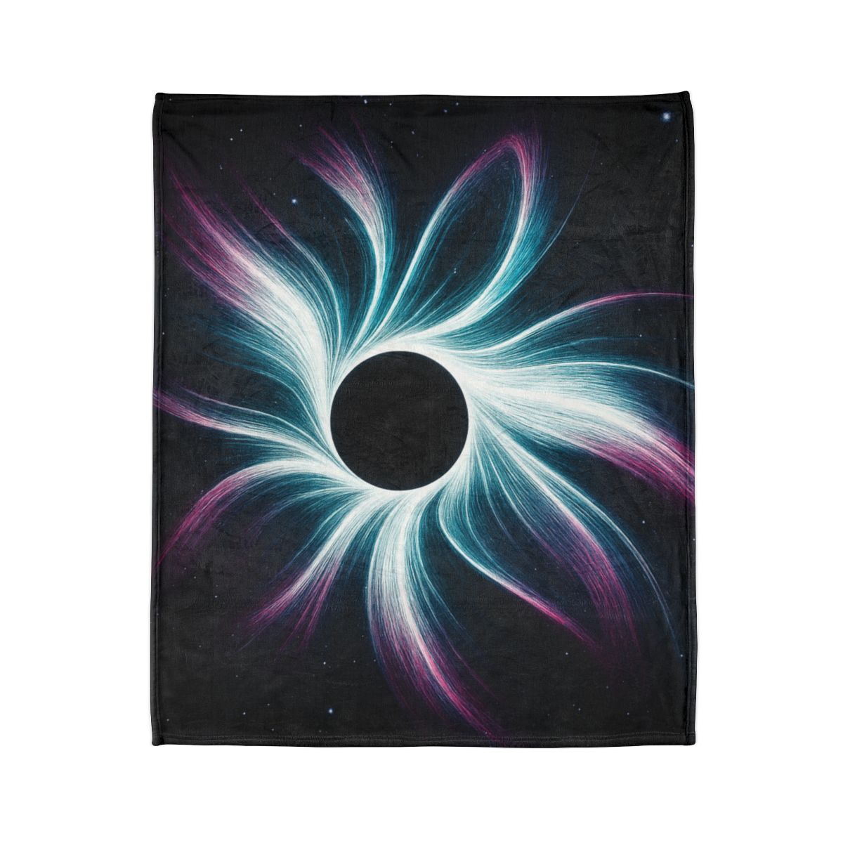 Gravitational Halo Bloom soft fleece blankets