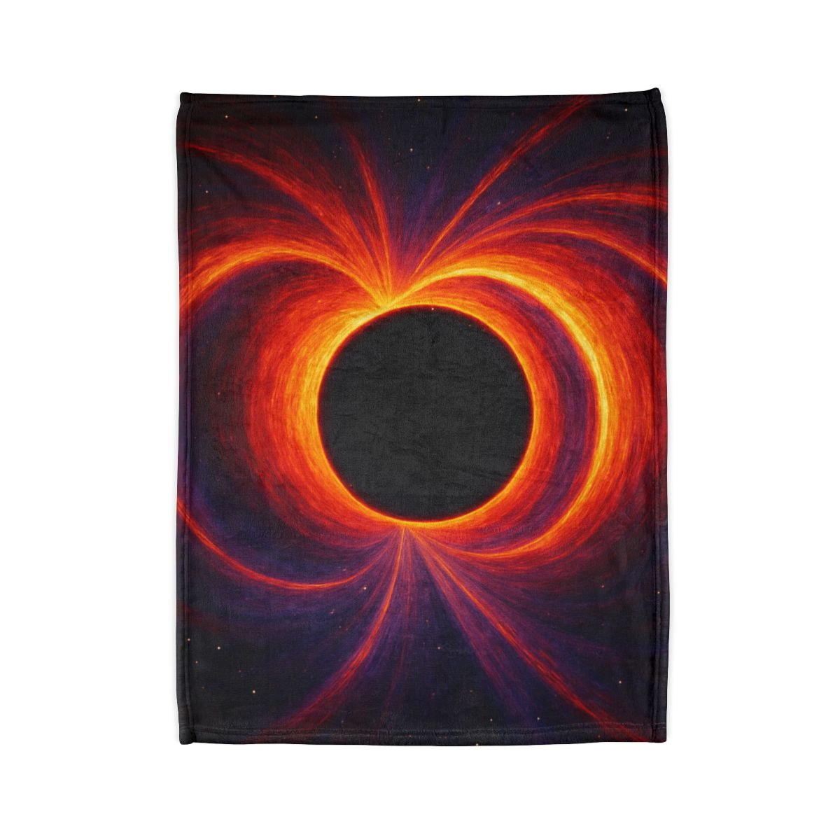 Gravitational Halo Bloom stylish throw blankets