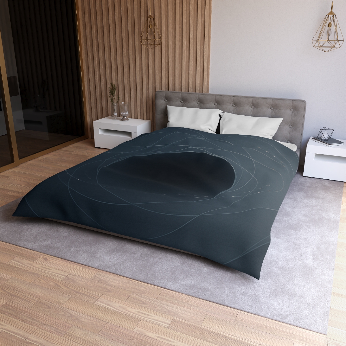 Gravitational Halo Lattice unique patterned duvets