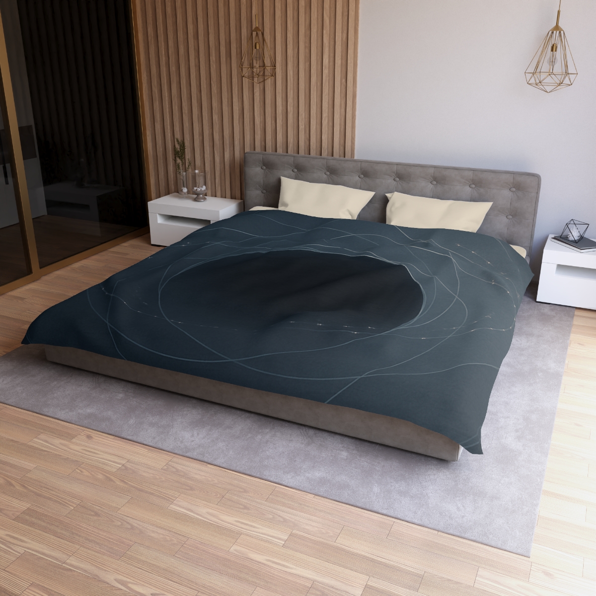 Gravitational Halo Lattice unique patterned duvets