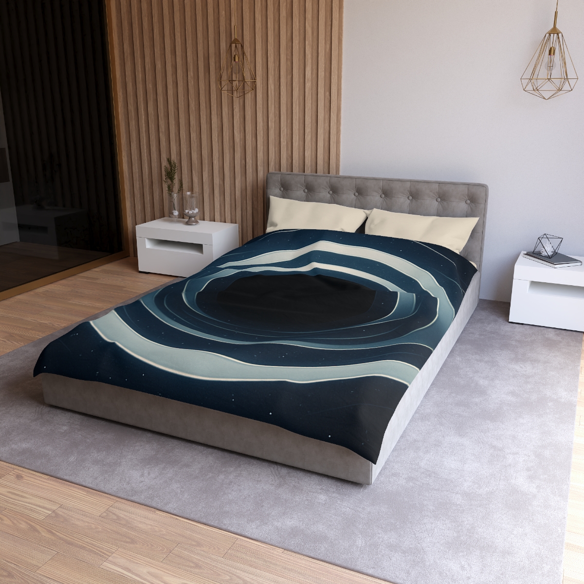 Gravitational Lens Mirage Arc unique patterned duvets