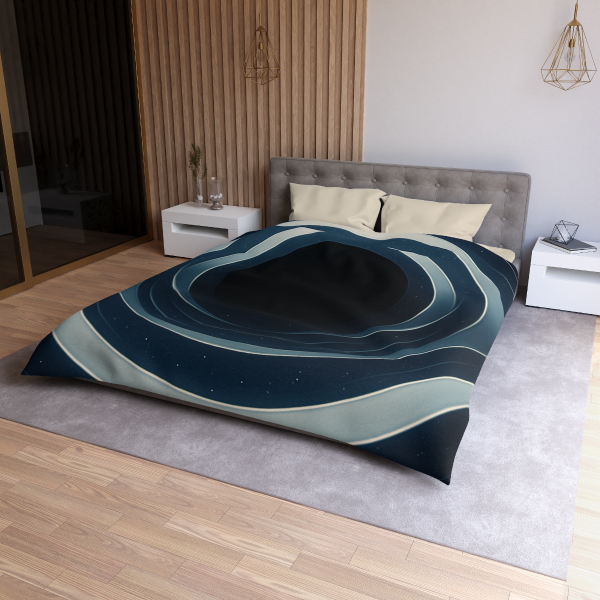 Gravitational Lens Mirage Arc unique patterned duvets