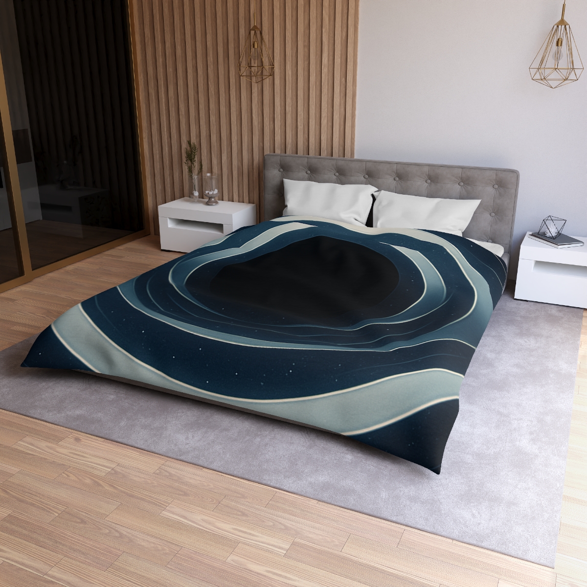 Gravitational Lens Mirage Arc unique patterned duvets