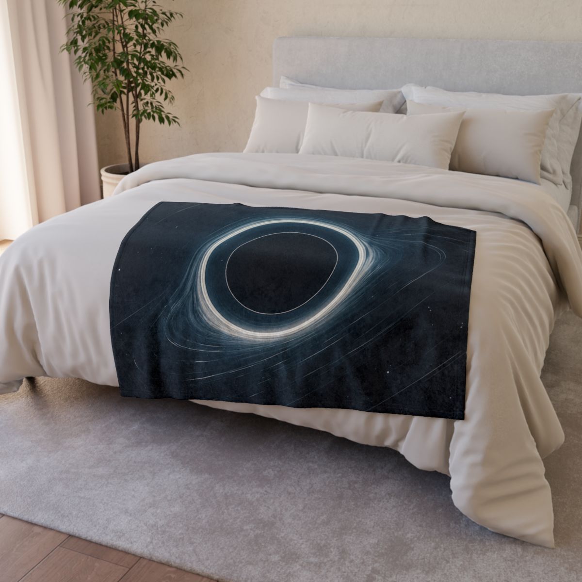 Gravitational Lens Mirage Arc designer printed blankets