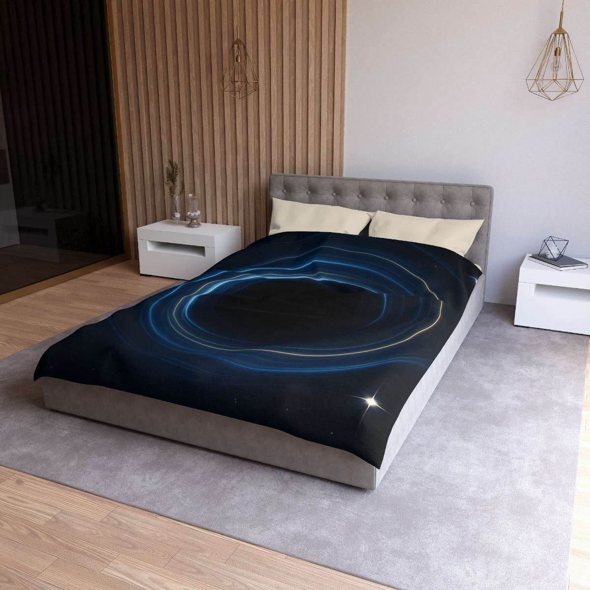 Gravitational Lens Mirage Rings unique patterned duvets