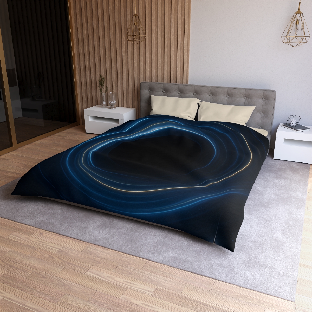 Gravitational Lens Mirage Rings unique patterned duvets
