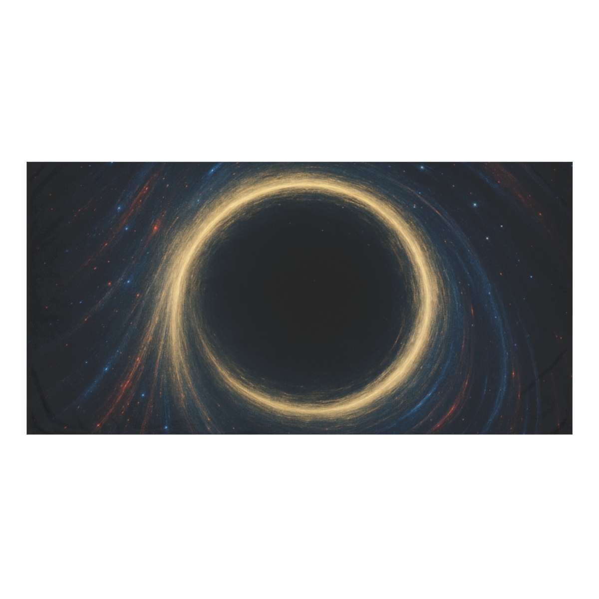 Gravitational Lensing Halo Drift personalized bath towels
