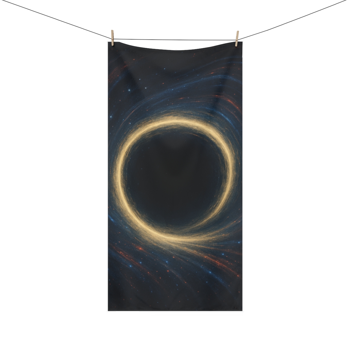 Gravitational Lensing Halo Drift personalized bath towels