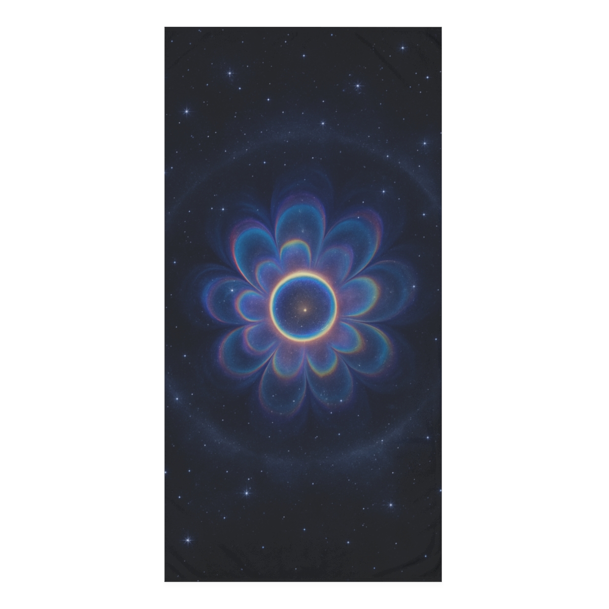 Gravitational Prism Bloom designer printed towels