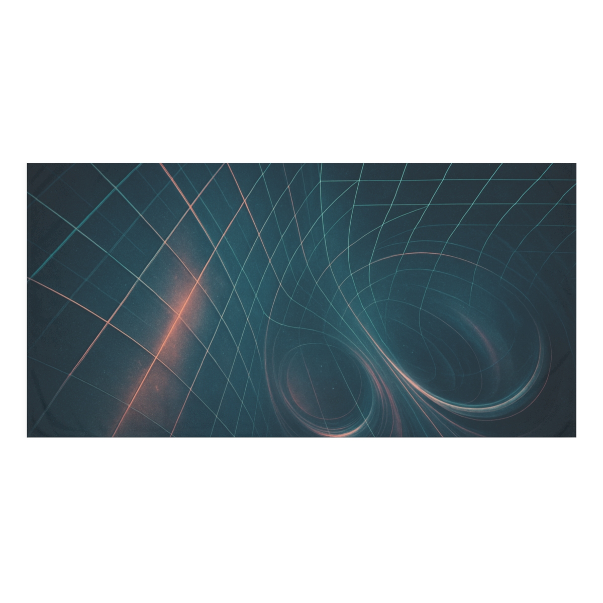 Gravitational Prism Grid soft cotton towels