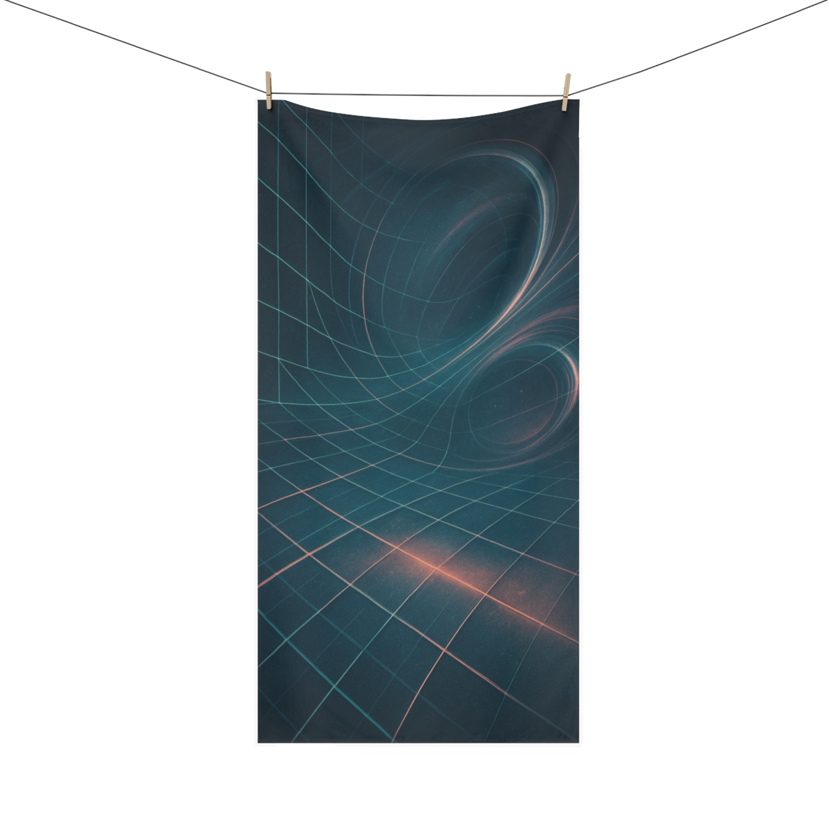Gravitational Prism Grid soft cotton towels