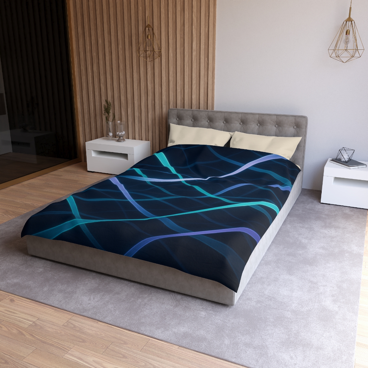 Gravitational Ribbon Lattice custom duvets