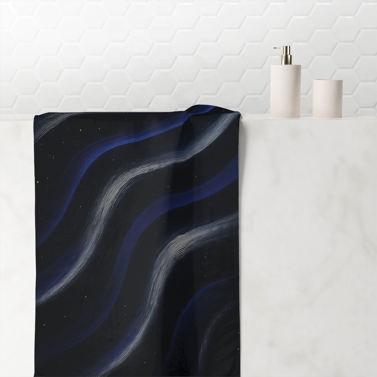 Gravitational Ripple Tapestry unique gift towels