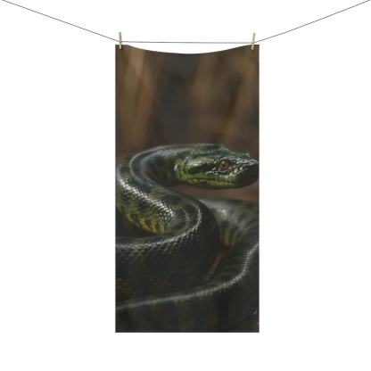Gravity Coil Green Anaconda unique gift towels