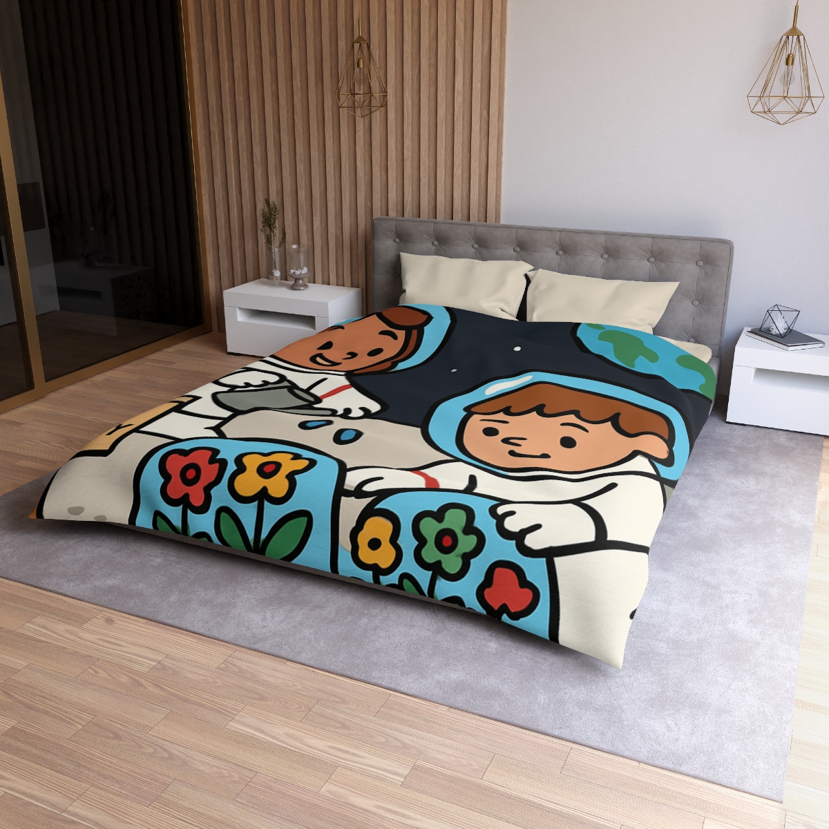 Gravity Garden On The Moon warm winter duvets