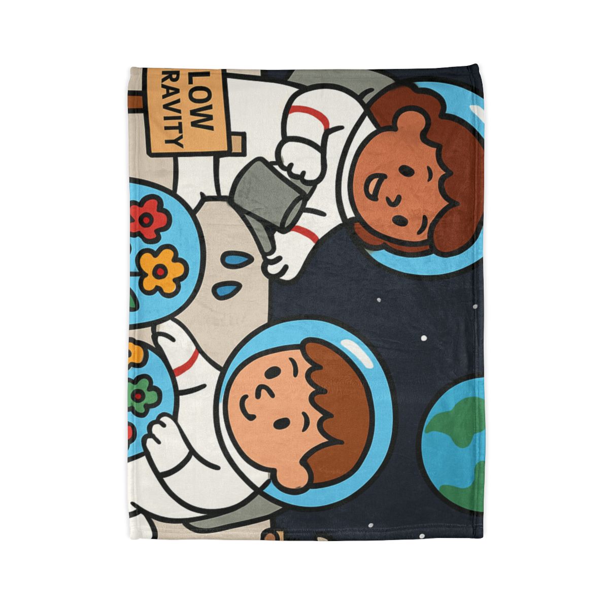 Gravity Garden On The Moon designer printed blankets