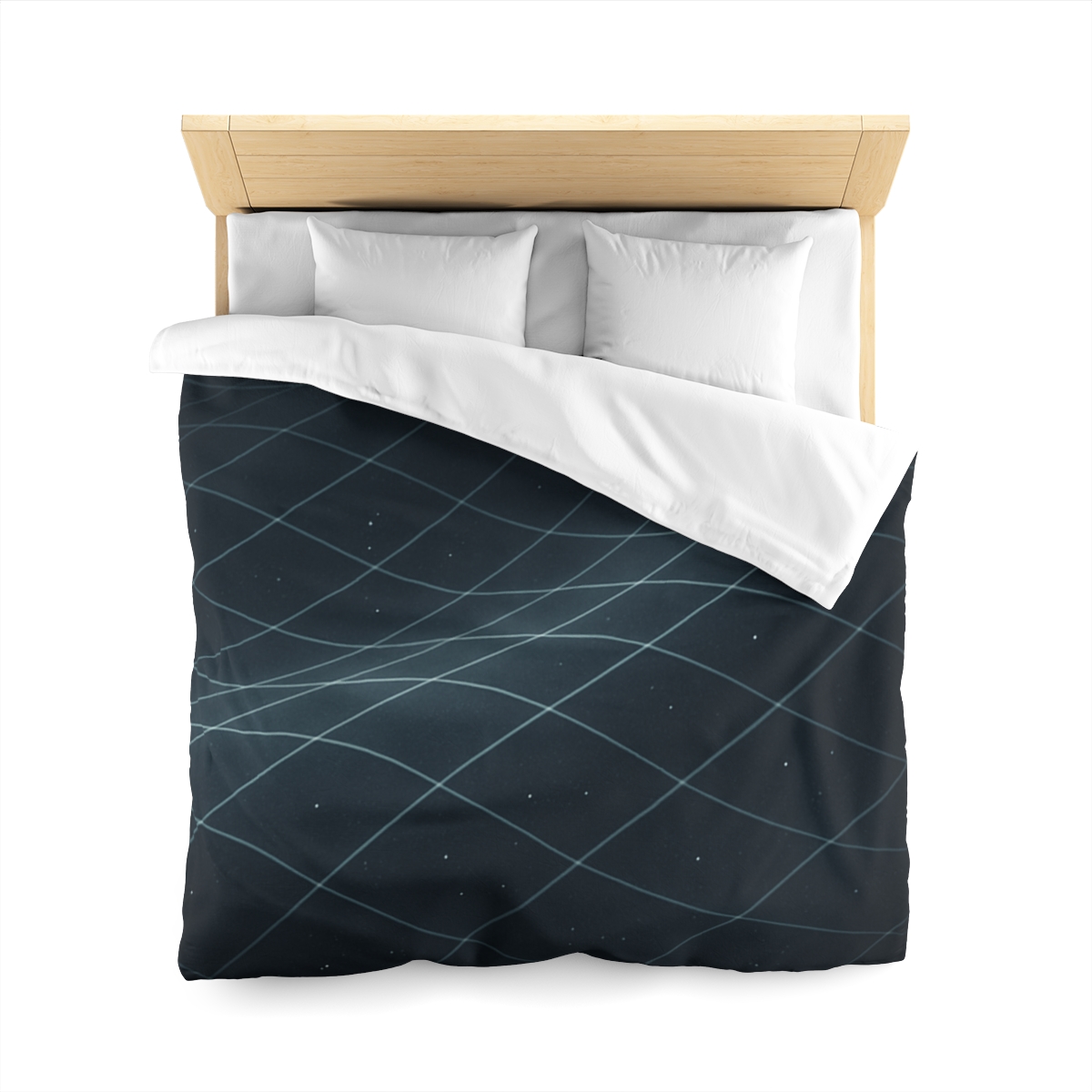 Gravity Tidal Lattice designer printed duvets