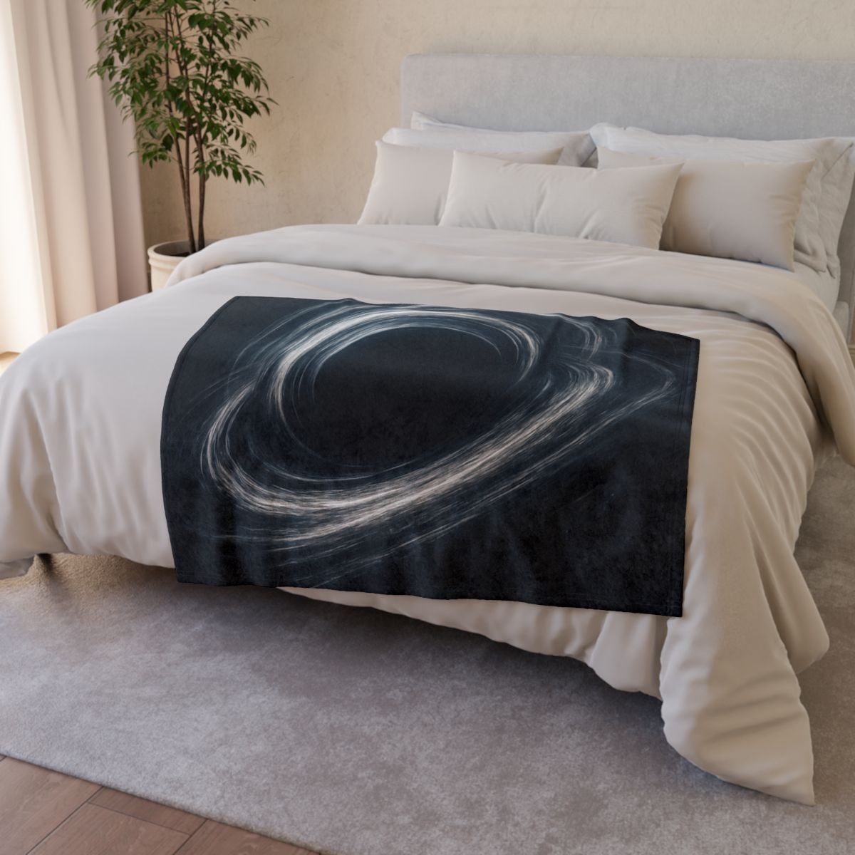 Gravity Well Vortex personalized cozy blankets
