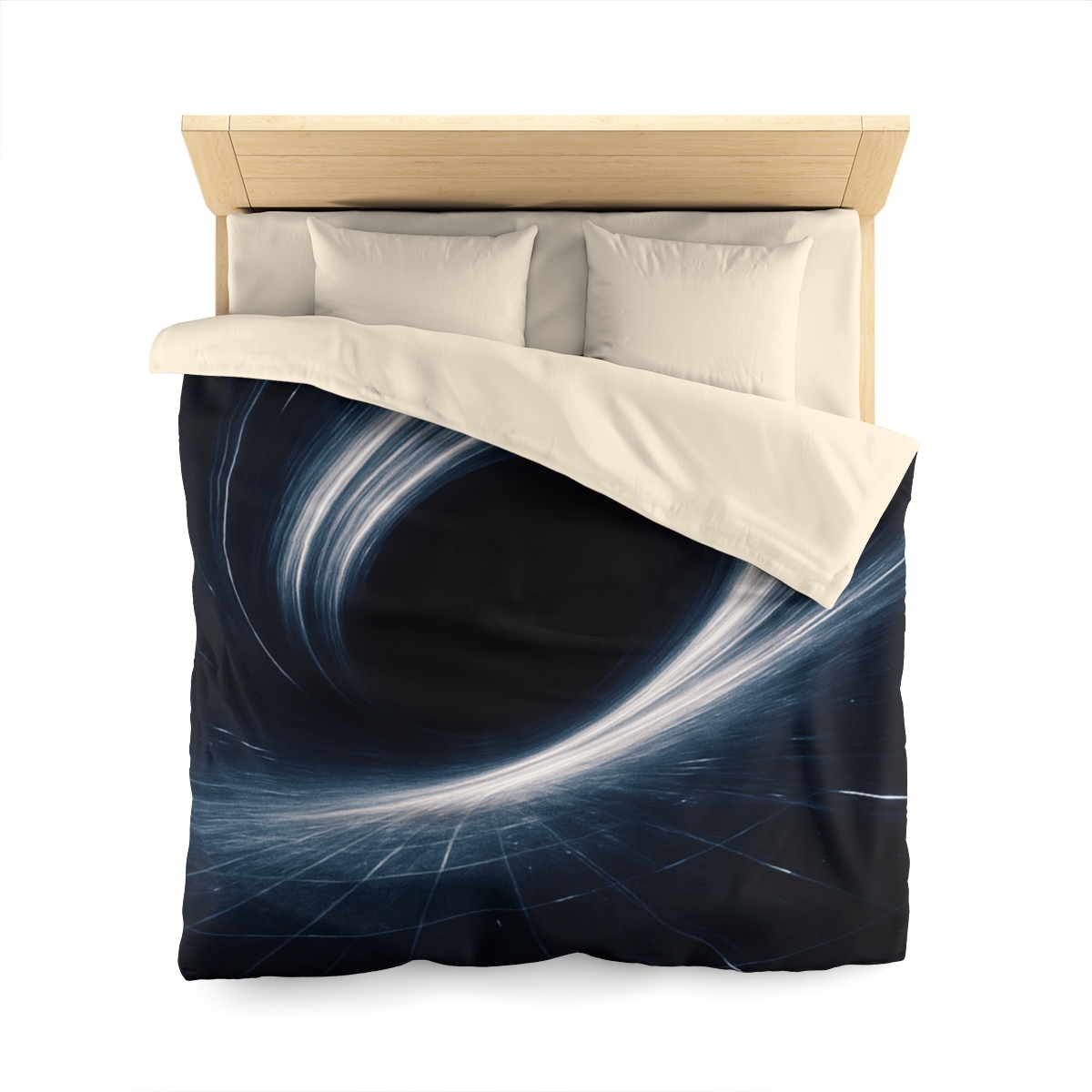 Gravity Well Vortex designer printed duvets