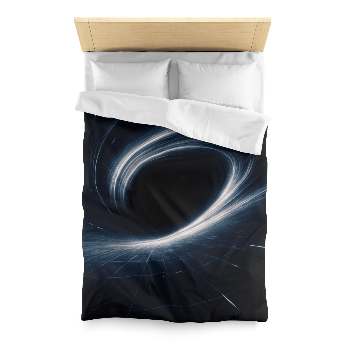 Gravity Well Vortex designer printed duvets