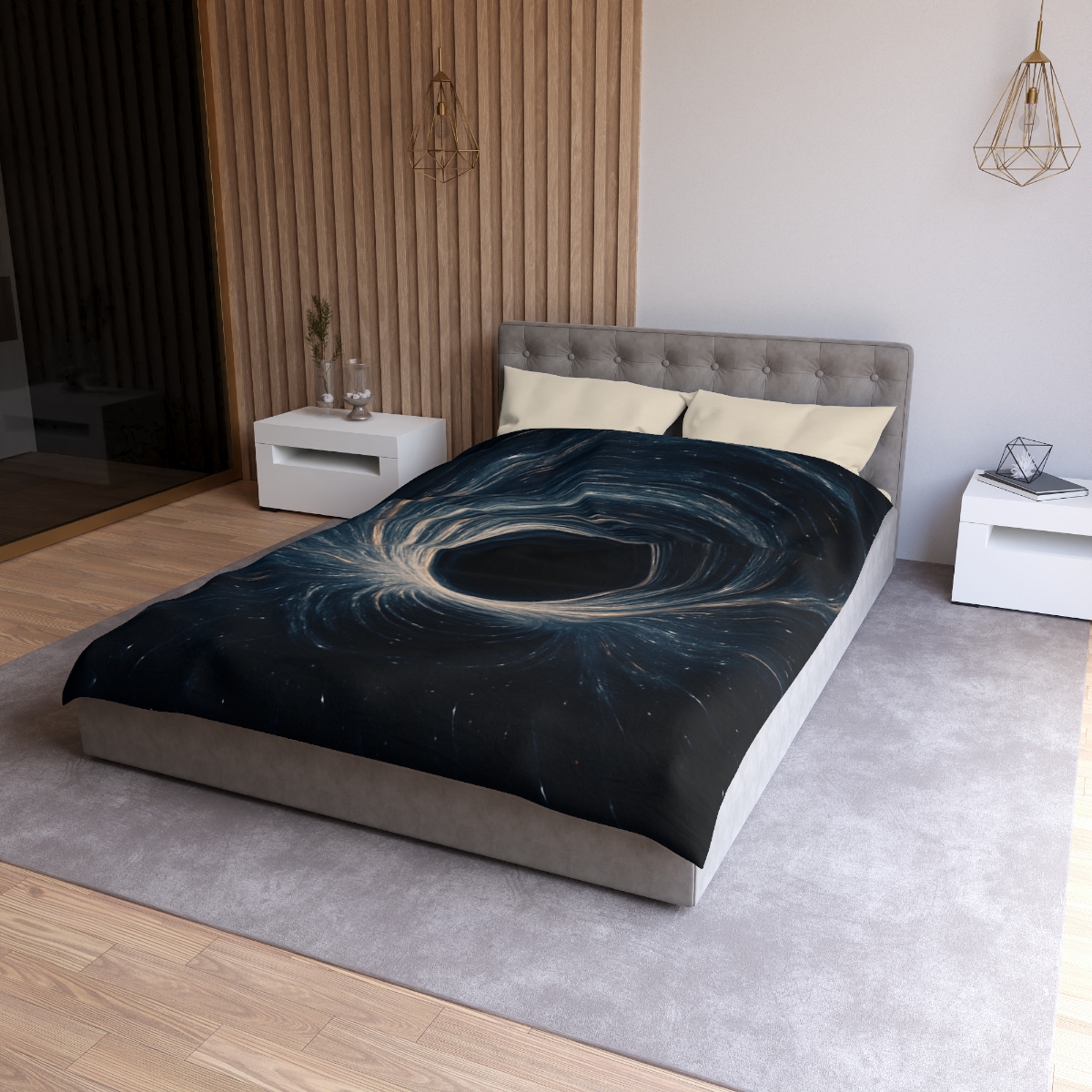 Gravity Well Vortex personalized bedding duvets