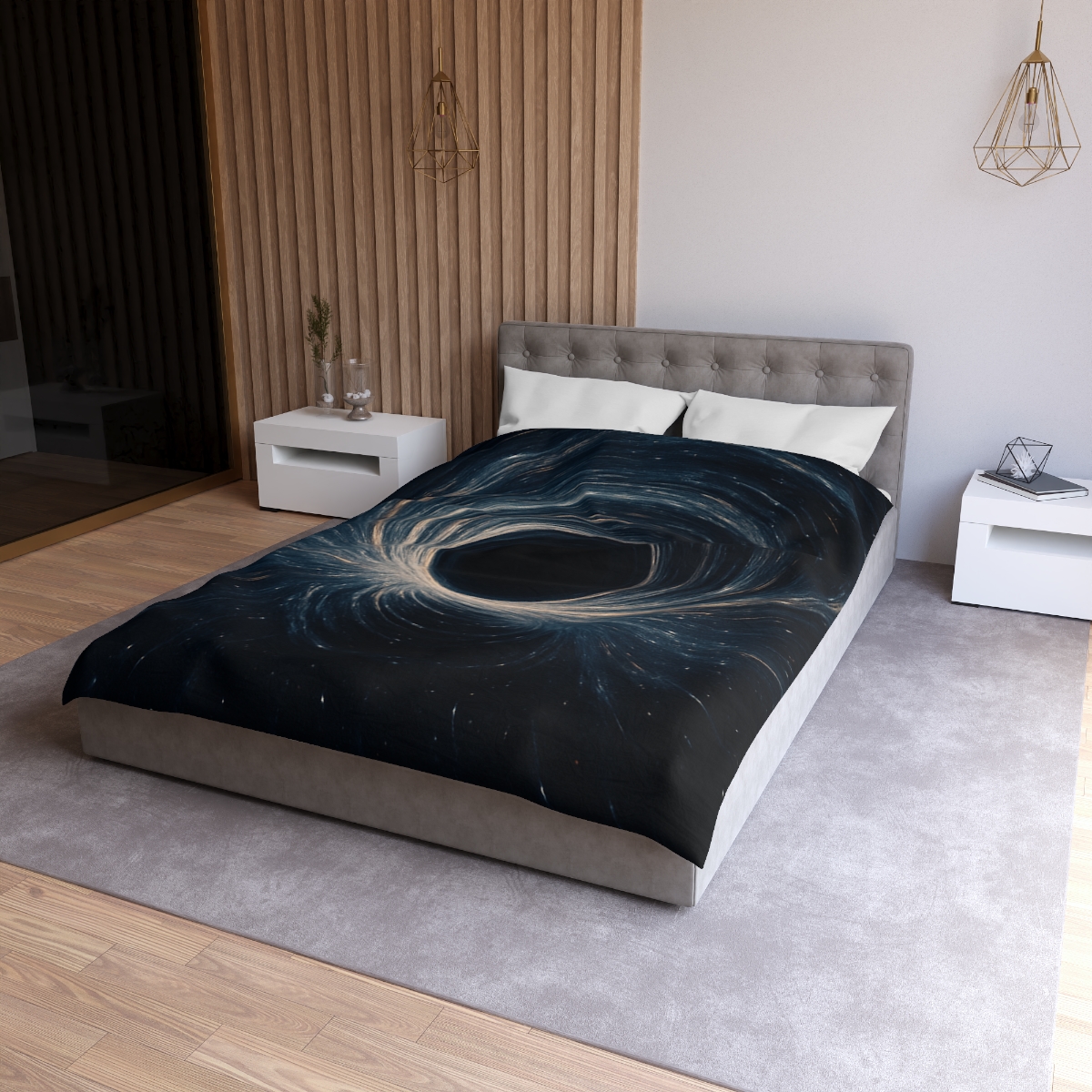 Gravity Well Vortex personalized bedding duvets