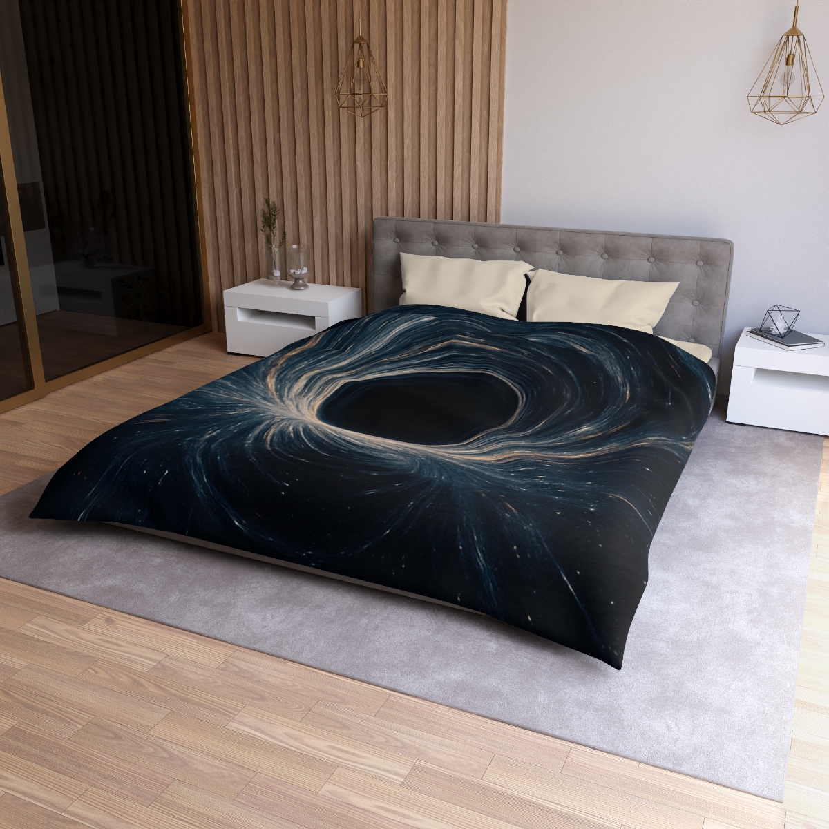 Gravity Well Vortex personalized bedding duvets
