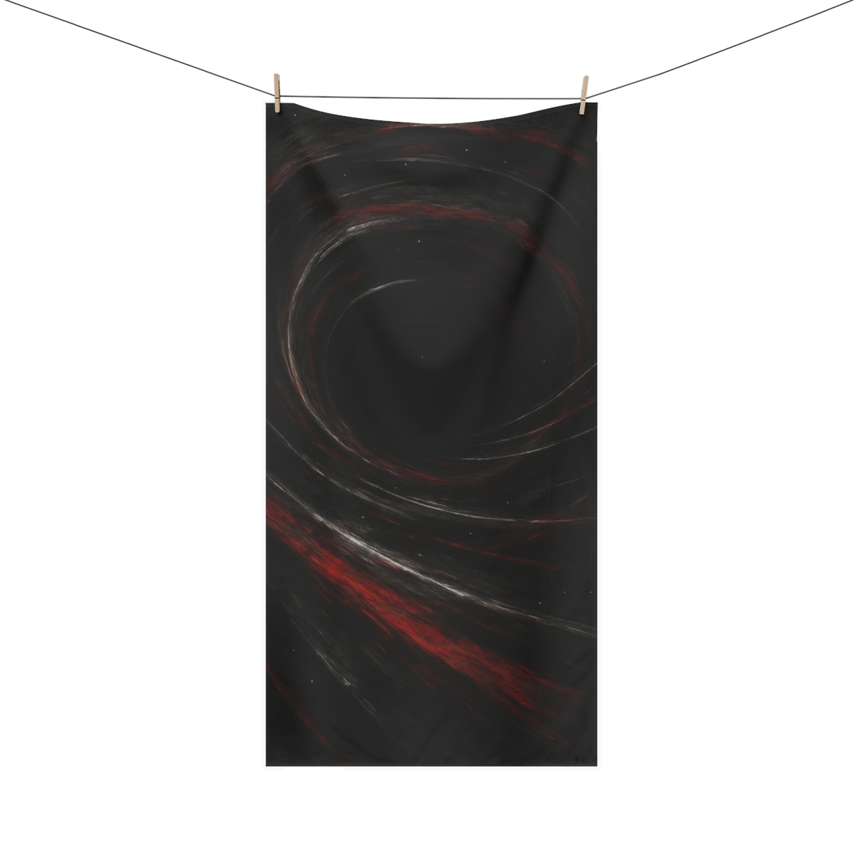 Gravity Well Vortex Pattern designer printed towels