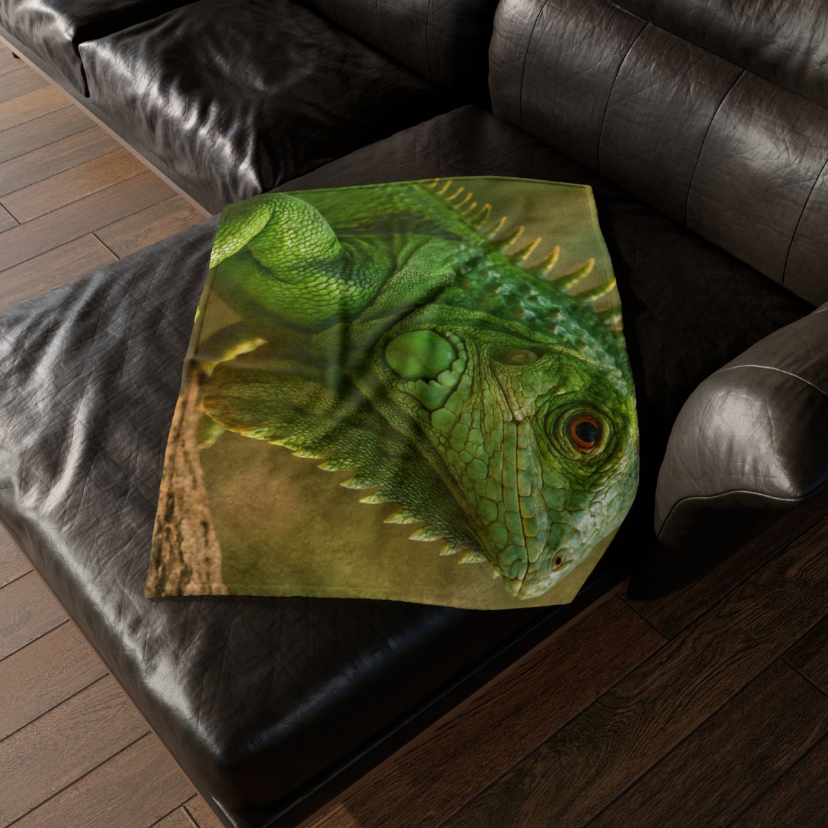 Green Iguana Sun Poise custom blankets