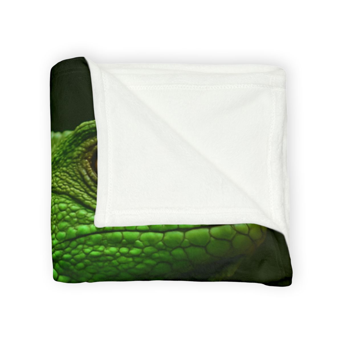 Green Iguana Sun Stillness designer printed blankets