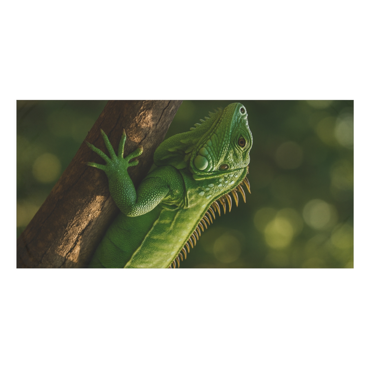 Green Iguana Sunlit Stillness unique gift towels