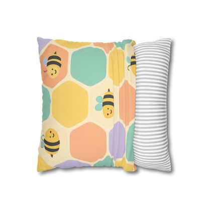 Happy Hexagon Honeycomb Pillow Cases 2 Of Pack