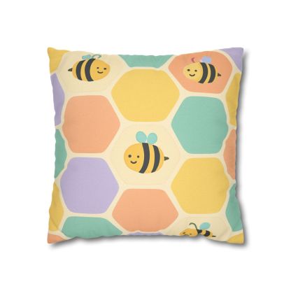 Happy Hexagon Honeycomb Pillow Cases 2 Of Pack