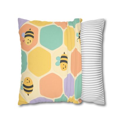 Happy Hexagon Honeycomb Pillow Cases 2 Of Pack