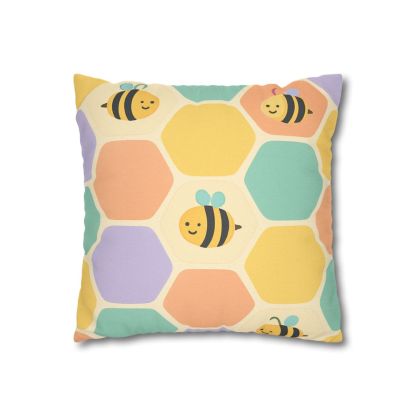 Happy Hexagon Honeycomb Pillow Cases 2 Of Pack