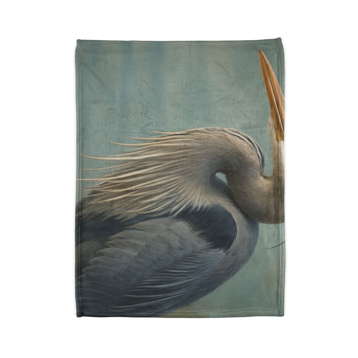 Harbor Watch Great Blue Heron warm winter blankets