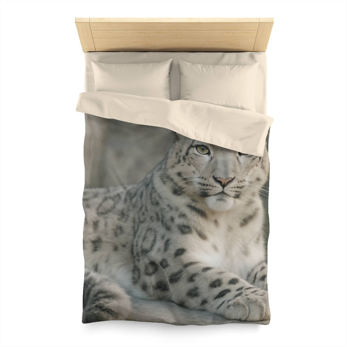 Hidden Realm Snow Leopard unique patterned duvets