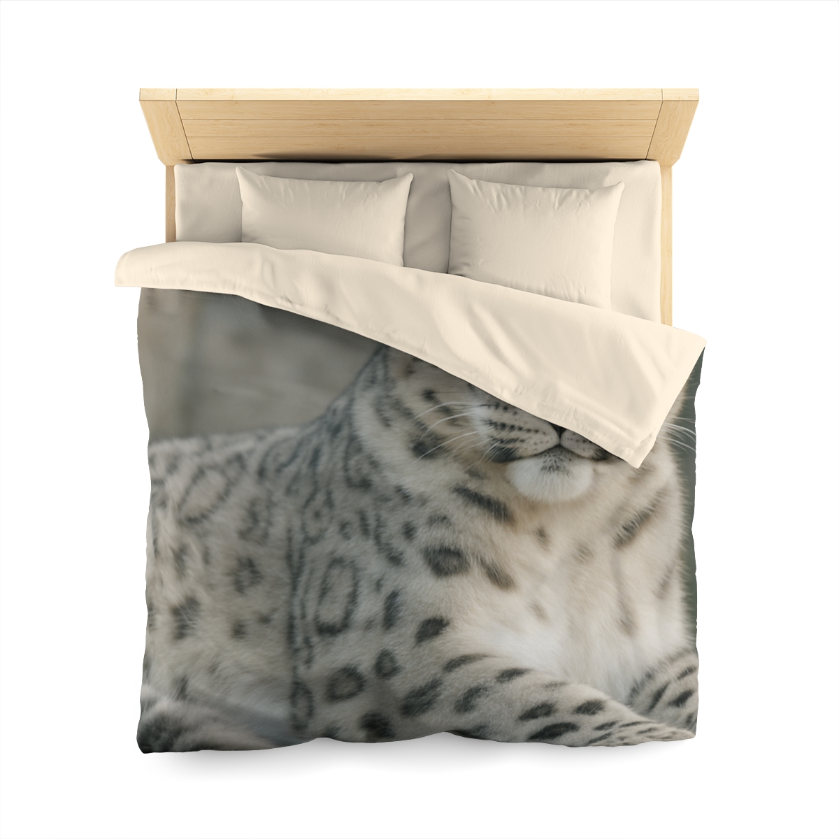 Hidden Realm Snow Leopard unique patterned duvets