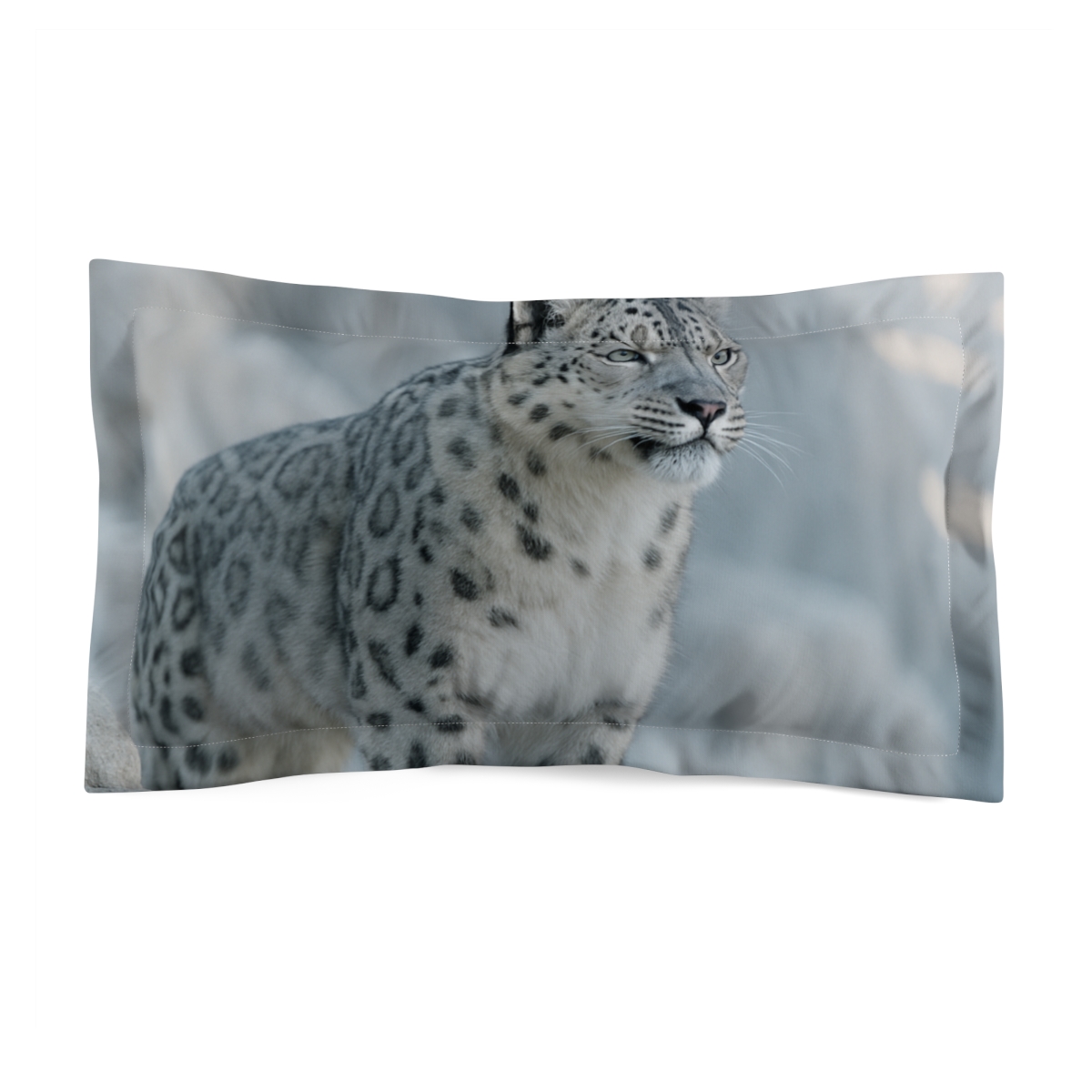 High Peak Ghost Snow Leopard stylish throw pillows