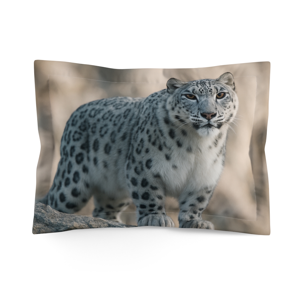High Ridge Phantom Snow Leopard comfortable bed pillows