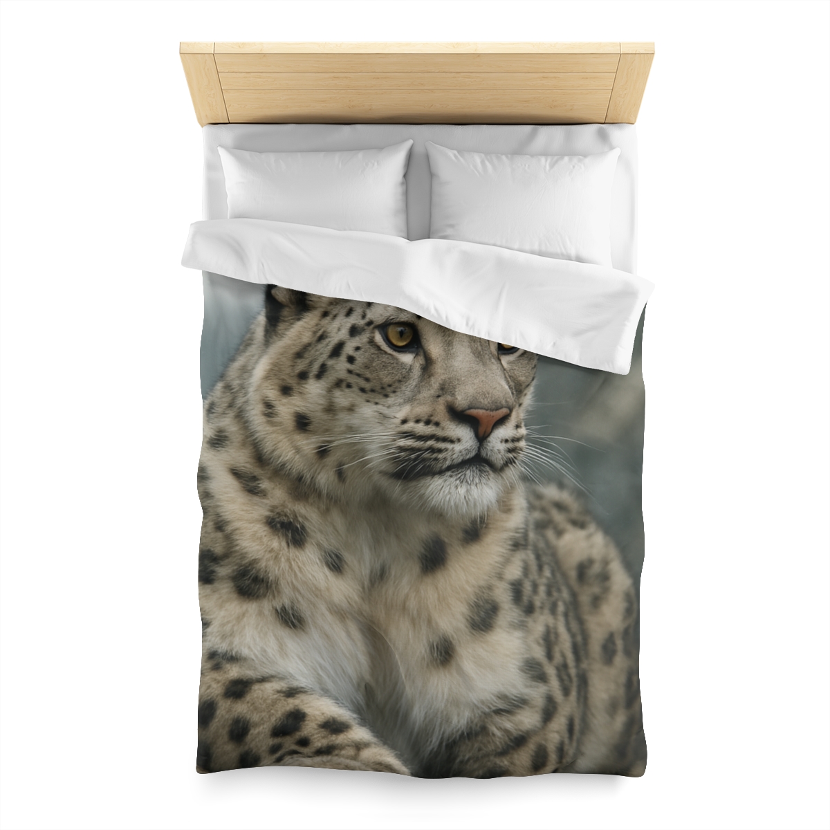 Highland Phantom Snow Leopard unique patterned duvets