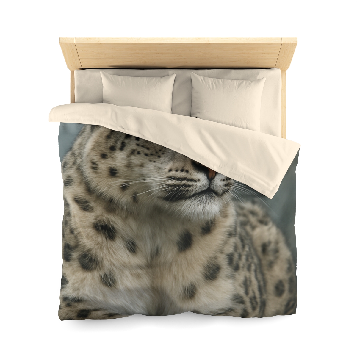 Highland Phantom Snow Leopard unique patterned duvets