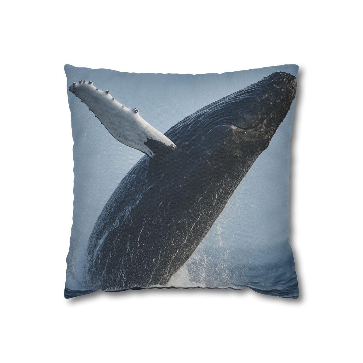 Humpback Whale Rising Calm trendy patterned pillow cases