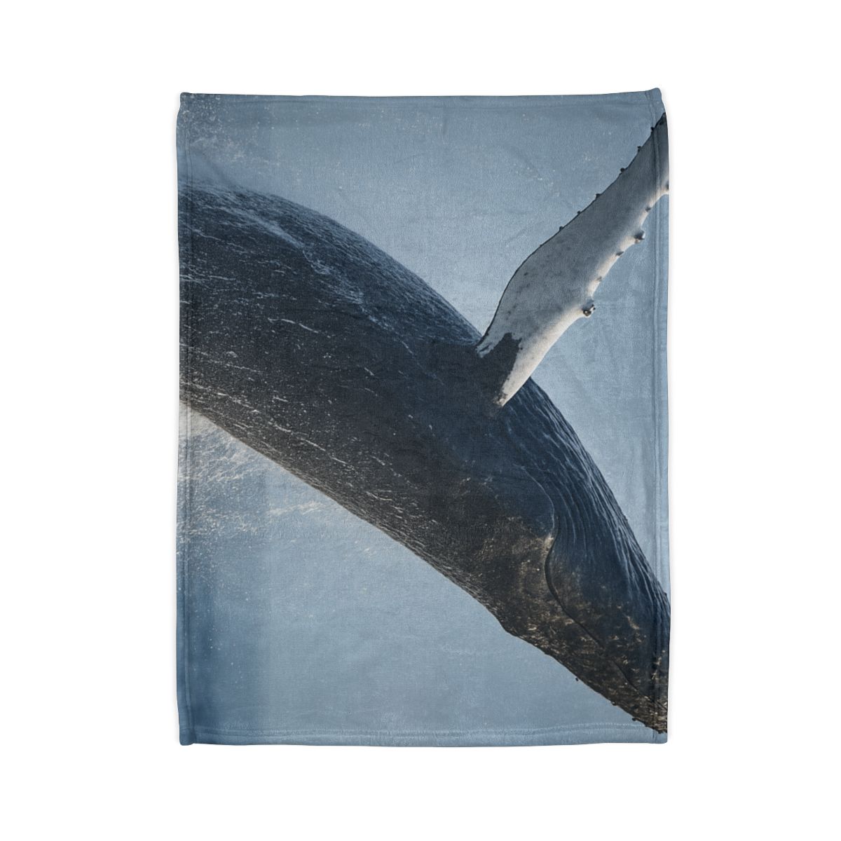 Humpback Whale Rising Calm custom blankets