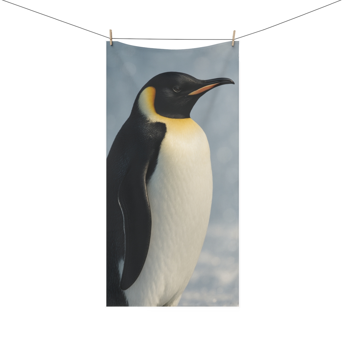 Ice Halo Emperor Penguin trendy hand towels